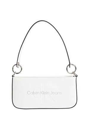 Calvin Klein Beyaz Kadın 13x25x4 cm Omuz Çantası K60K6106790LI 