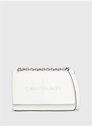 Calvin Klein Beyaz Kadın 16x25x6,5 cm Çapraz Çanta K60K6118660LI  