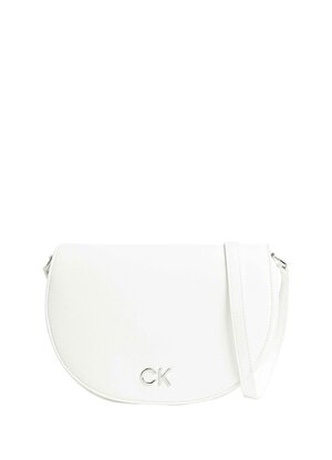 Calvin Klein Beyaz Kadın 18x24x7 cm Çapraz Çanta K60K611679YAF 