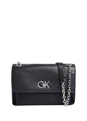 Calvin Klein Siyah Kadın 17x24x7 cm Omuz Çantası K60K6117550GK