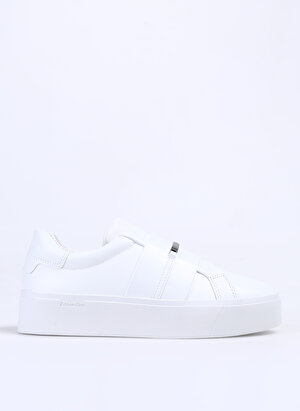 Calvin Klein Beyaz Kadın Deri Sneaker HW0HW01862YBR  