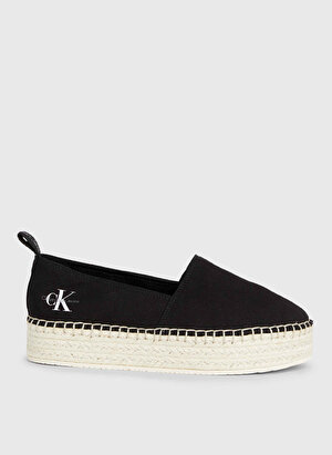 Calvin Klein Siyah Kadın Pamuk Espadril YW0YW01378BEH 