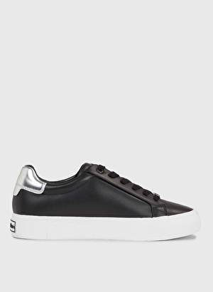 Calvin Klein Siyah Kadın Deri Sneaker HW0HW020040GN 