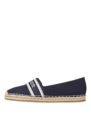 Tommy Hilfiger Lacivert Kadın Pamuk Espadril FW0FW07917DW6 