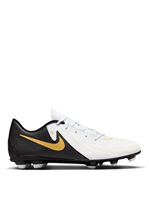 Nike Beyaz - Siyah - Altın Erkek Futbol Ayakkabısı FJ2557-100-PHANTOM GX II CLUB FG/MG   