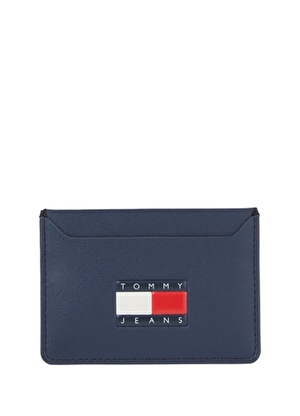 Tommy Hilfiger Lacivert Erkek 9,5x8,9x0,4 cm Kartlık TJM HERITAGE LEATHER CC HOLDER 