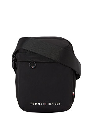 Tommy Hilfiger Siyah Erkek 18x21x8 cm Postacı Çantası TH SKYLINE MINI REPORTER 