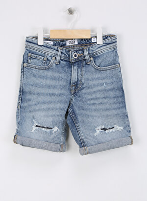 Jack & Jones Normal Bel Normal Açık Mavi Erkek Denim Şort JJIRICK JJORIGINAL SHORTS CB 052 JN