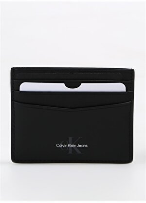 Calvin Klein Siyah Erkek 8x10x0,2 cm Deri Kartlık MONOGRAM SOFT CARDCASE 6CC 