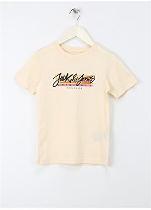 Jack & Jones Baskılı Kemik Erkek T-Shirt JORTAMPA FASTRUNNER1 TEE SS CREWNEC
