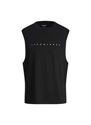 Jack & Jones Yuvarlak Yaka Siyah Erkek T-Shirt JJESTAR JJ SLEEVELESS TEE SN