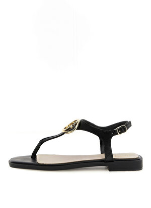 Guess Siyah Deri Kadın Sandalet FLJMIRLEA03BLACK 