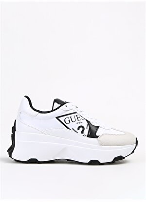 Guess Beyaz - Siyah Kadın Sneaker FLPCB4FAB12WHIBL  