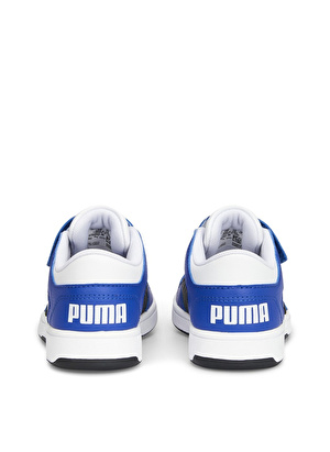 Puma Beyaz - Mavi Erkek Çocuk Yürüyüş Ayakkabısı 37049219-Pm Rebound Layp Lo SL V PS