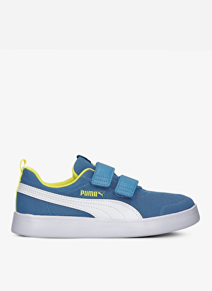 Puma Mavi Erkek Çocuk Yürüyüş Ayakkabısı 37175807-Courtflex v2 Mesh V PS