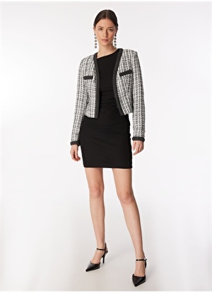 Guess Beyaz - Siyah Kadın Blazer W4RN38WFWV2-FJ33