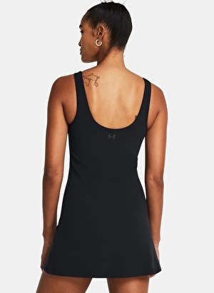 Under Armour Siyah Kadın Klasik Yaka Slim Fit Elbise 1384053-001 Motion Dress 