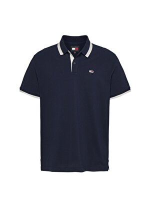 Tommy Jeans Düz Lacivert Erkek Polo T-Shirt DM0DM18313C1G