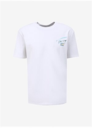 Tommy Jeans Düz Beyaz Erkek T-Shirt DM0DM18283YBR