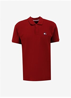 Tommy Jeans Düz Kırmızı Erkek Polo T-Shirt DM0DM18314XMO