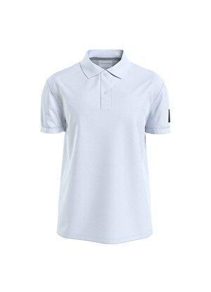 Calvin Klein Jeans Düz Beyaz Erkek Polo T-Shirt J30J323394CYR