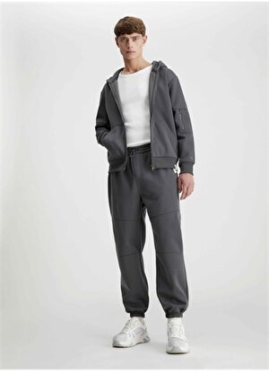 Calvin Klein Jeans Kapüşon Yaka Koyu Gri Erkek Sweatshırt J30J324619PSM