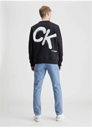Calvin Klein Jeans Siyah Erkek Sweatshırt J30J324625BEH