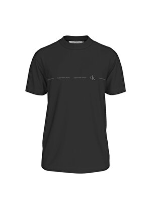 Calvin Klein Jeans Düz Siyah Erkek T-Shirt J30J324668BEH