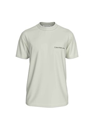 Calvin Klein Jeans Düz Beyaz Erkek T-Shirt J30J324671CGA