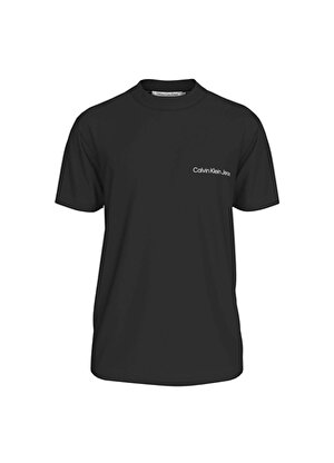 Calvin Klein Jeans Düz Siyah Erkek T-Shirt J30J324671BEH
