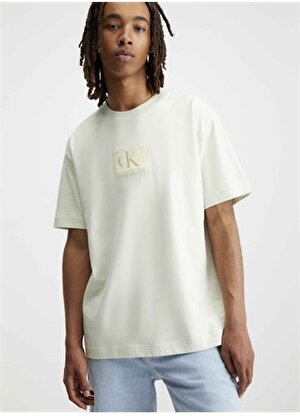 Calvin Klein Jeans Baskılı Beyaz Erkek T-Shirt J30J325700CGA