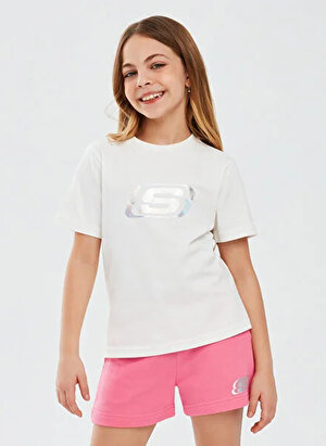 Skechers Kız Çocuk T-Shirt SK232139-102-Essential G T-Shirt