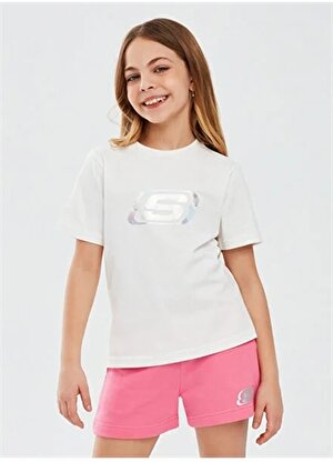 Skechers Kız Çocuk T-Shirt SK232139-102-Essential G T-Shirt