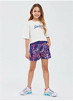 Skechers Kız Çocuk T-Shirt SK241040-102-Graphic Tee G Shrt Slv