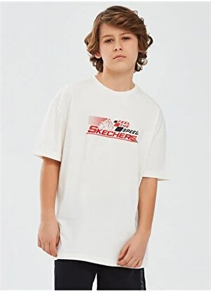 Skechers Erkek Çocuk T-Shirt SK241020-102-Graphic Tee B Shrt Slv