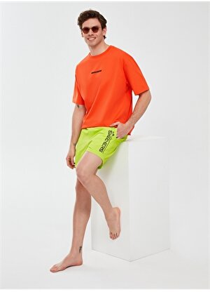 Skechers Açık Yeşil Erkek Lastikli Bel Regular Fit Şort Mayo S241138-299 Swimwear M 5 inch Swims 