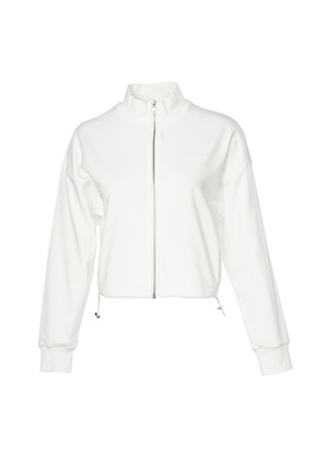 Hummel Beyaz Dik Yaka Loose Fit Kadın Zip Ceket 921771-9003 HMLFREYA ZIP JACKET 