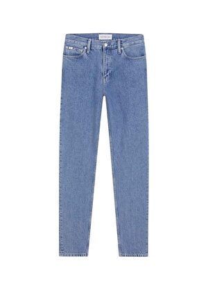 Calvin Klein Jeans Yüksek Bel Düz Paça Normal Açık Mavi Kadın Denim Pantolon J20J2221531AA