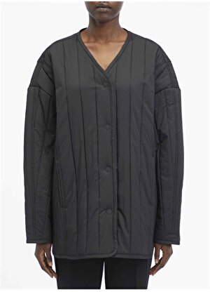 Calvin Klein Normal Siyah Kadın Ceket LW VERTICAL QUILT JACKET