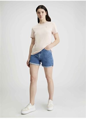 Calvin Klein Jeans Yüksek Bel Normal İndigo Kadın Denim Şort J20J2228011A4