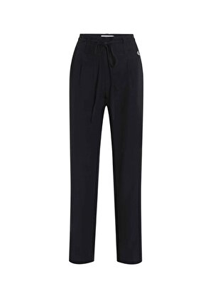Calvin Klein Jeans Bağlamalı Bel Normal Siyah Kadın Pantolon J20J223119BEH
