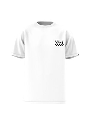 Vans Beyaz Erkek Yuvarlak Yaka Normal Kalıp T-Shirt VN0A7TLGWHT1 LEFT CHEST LOGO II 
