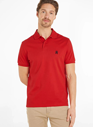 Tommy Hilfiger Regular Fit Kırmızı Polo Yaka T-shirt MW0MW34783