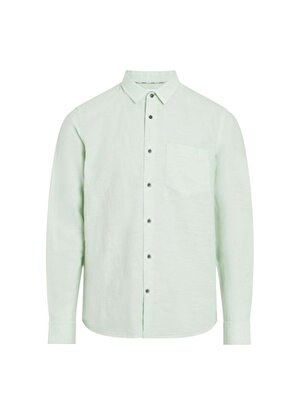 Calvin Klein Slim Fit Düğmeli Yaka Yeşil Erkek Gömlek K10K108664LJ4