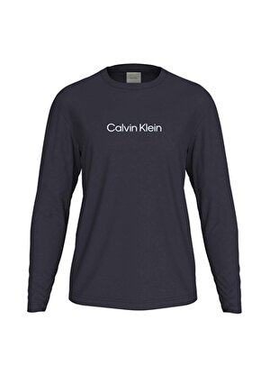 Calvin Klein Bisiklet Yaka Mavi Erkek T-Shirt K10K112396CHW