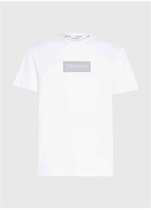Calvin Klein Bisiklet Yaka Beyaz Erkek T-Shirt K10K112403YAF