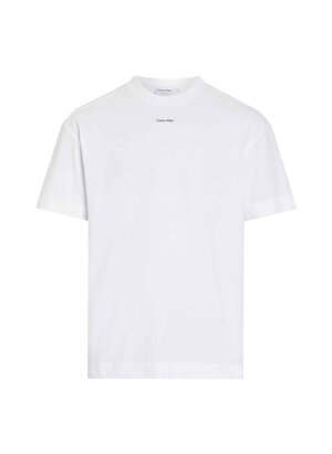 Calvin Klein Bisiklet Yaka Beyaz Erkek T-Shirt K10K112487YAF