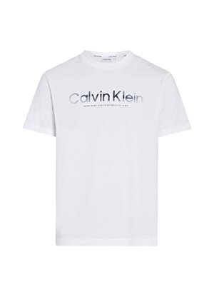 Calvin Klein Bisiklet Yaka Beyaz Erkek T-Shirt K10K112497YAF