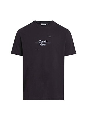 Calvin Klein Bisiklet Yaka Siyah Erkek T-Shirt K10K112489BEH