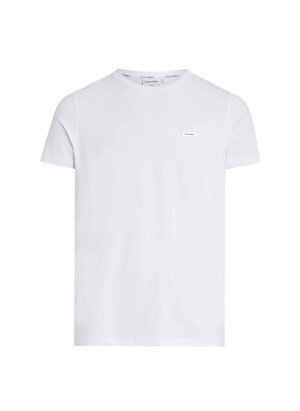 Calvin Klein Bisiklet Yaka Beyaz Erkek T-Shirt K10K112724YAF